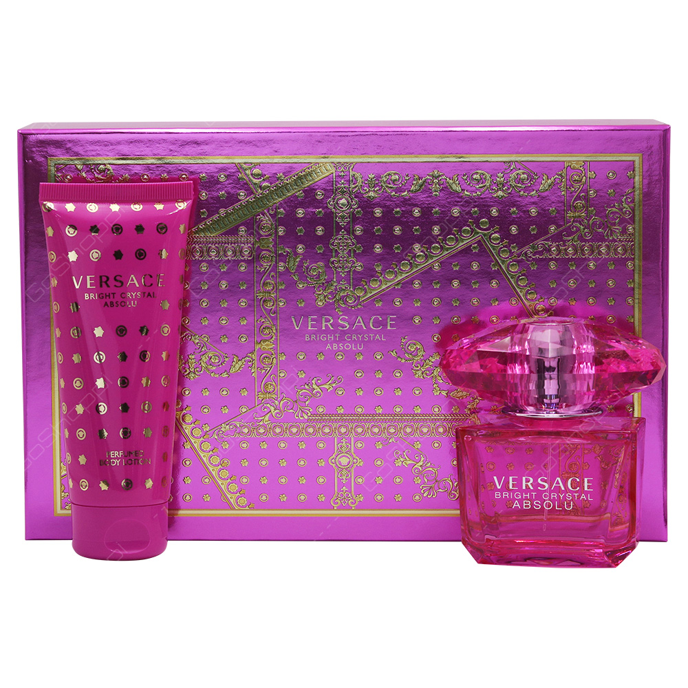 Versace Bright Crystal Asbolu Gift Set With Pouch For Women 3pcs - Buy  Online