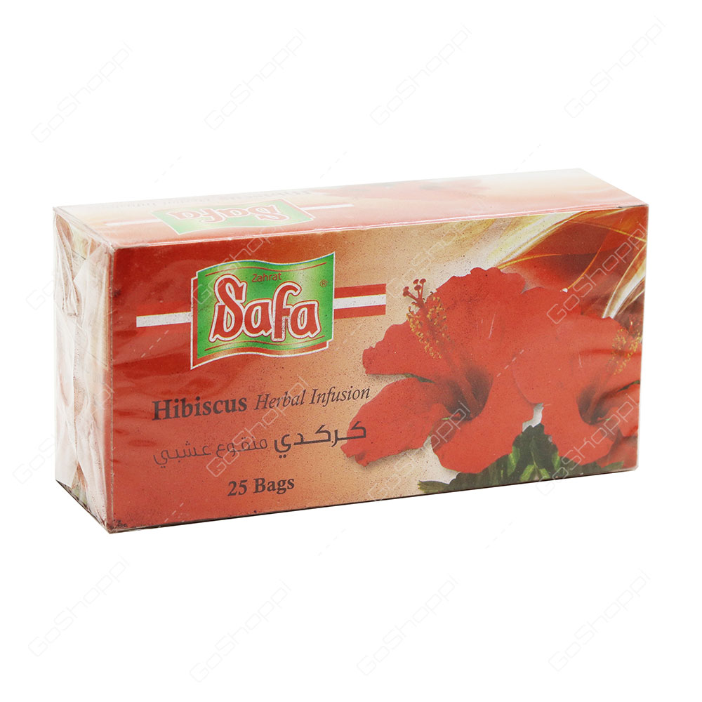 Zahrat Safa Hibiscus Herbal Infusion Tea Bags 25 Bags