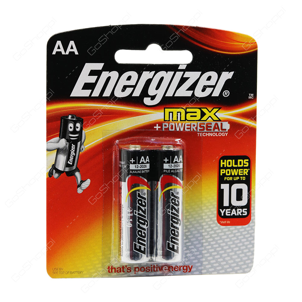 Energizer Max Power Seal AA Batteries 2 Pack