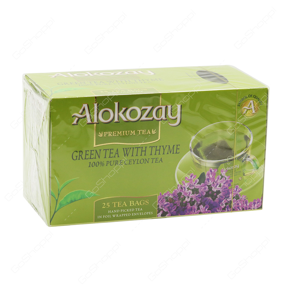 Alokozay Green Tea With Thyme 25 Bags