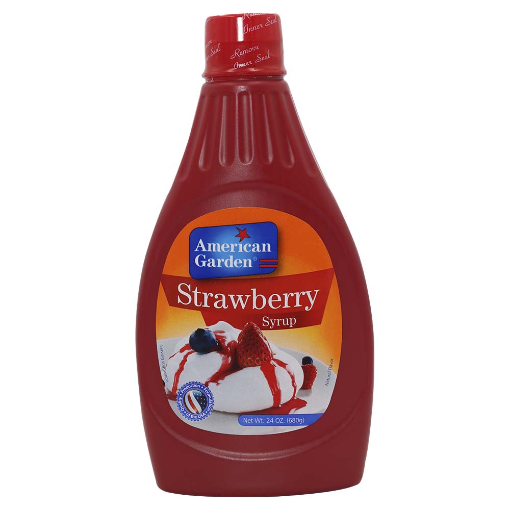 American Garden Strawberry Syrup 680g