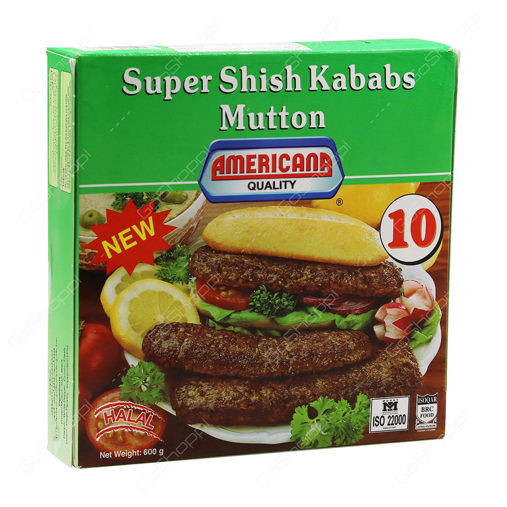 Americana Quality Super Shish Kababs Mutton 600 g