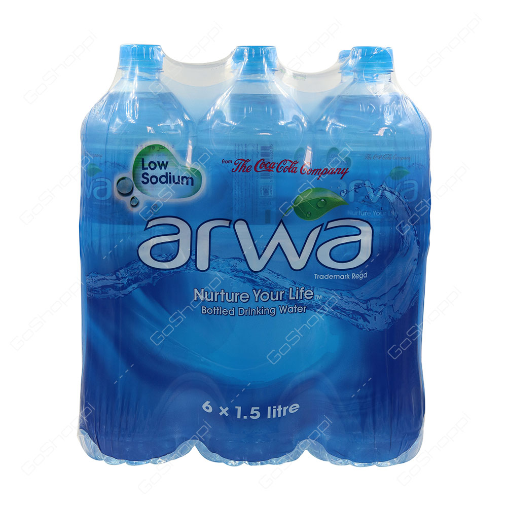 Arwa Low Sodium Bottled Drinking Water 6X1.5 l