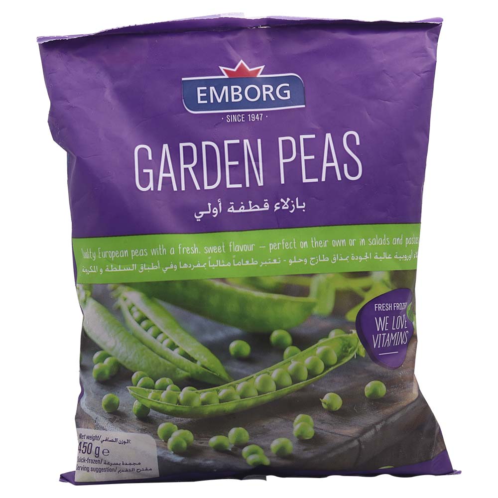 Emborg Garden Peas Frozen 450g - Buy Online