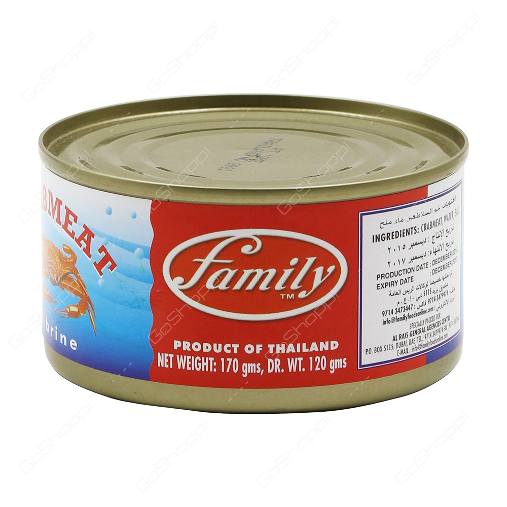 Family Crabmeat In Brine 170 g