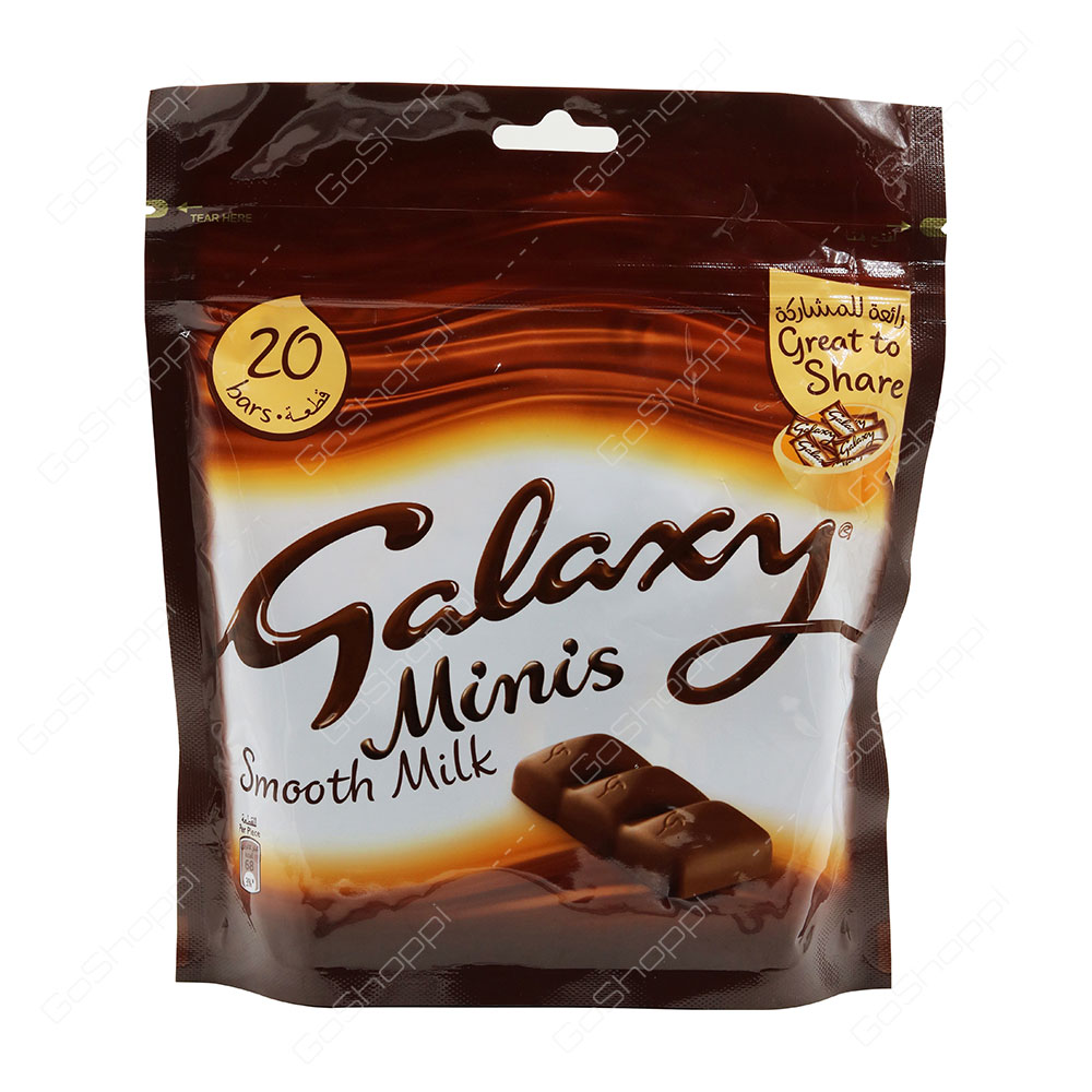 Galaxy Minis Smooth Milk Chocolates 20 Bars