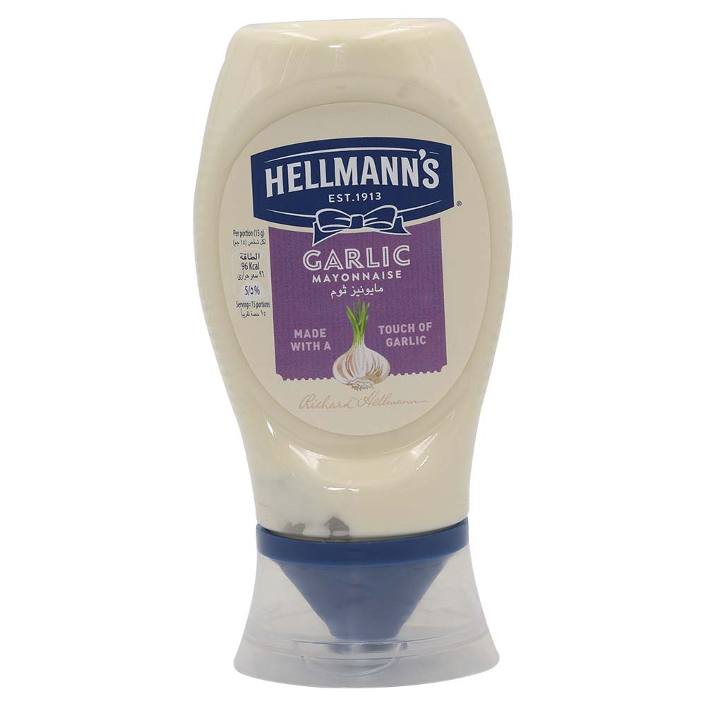 Hellmanns Garlic Mayonnaise 235g