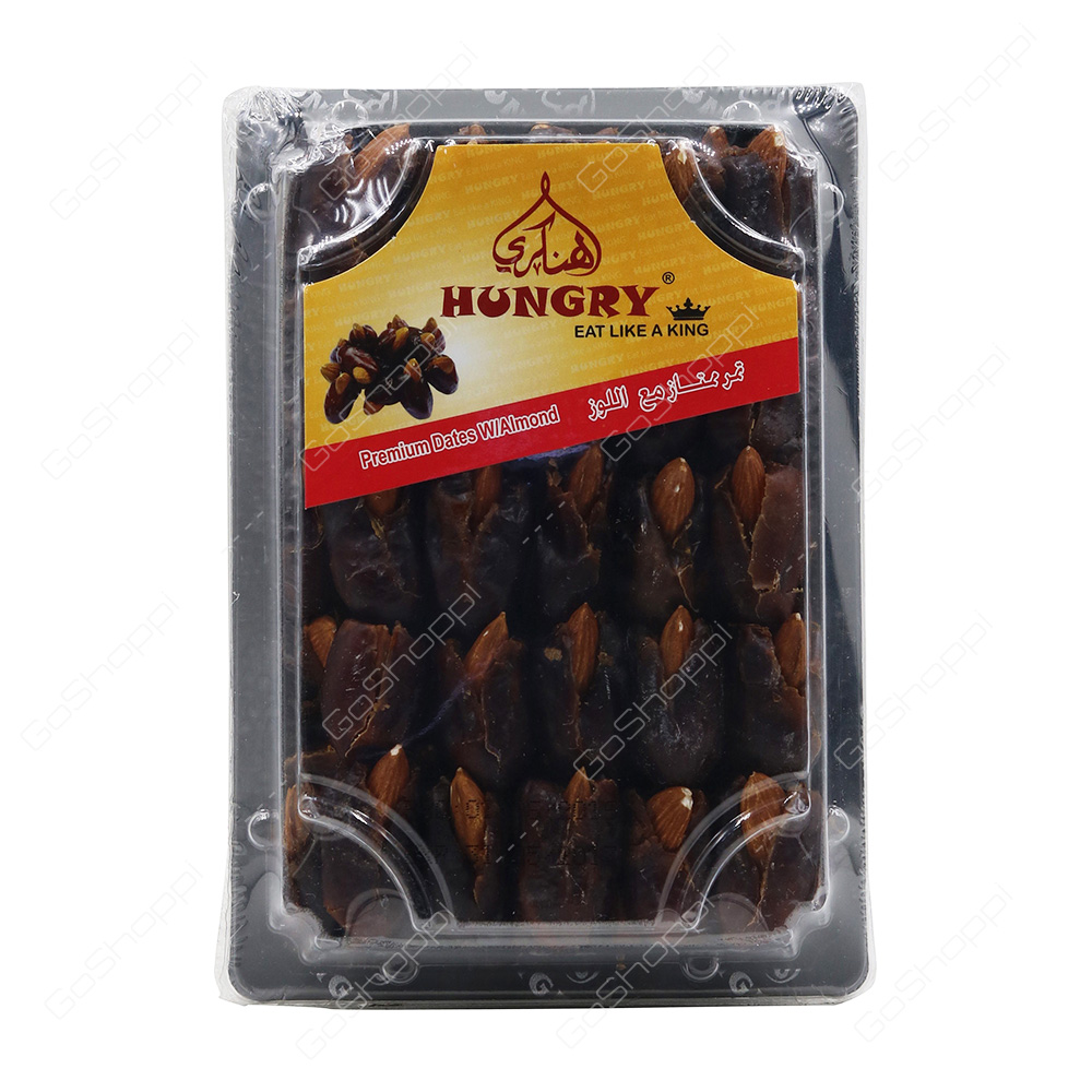 Hungry Premium Dates With Almond 500 g