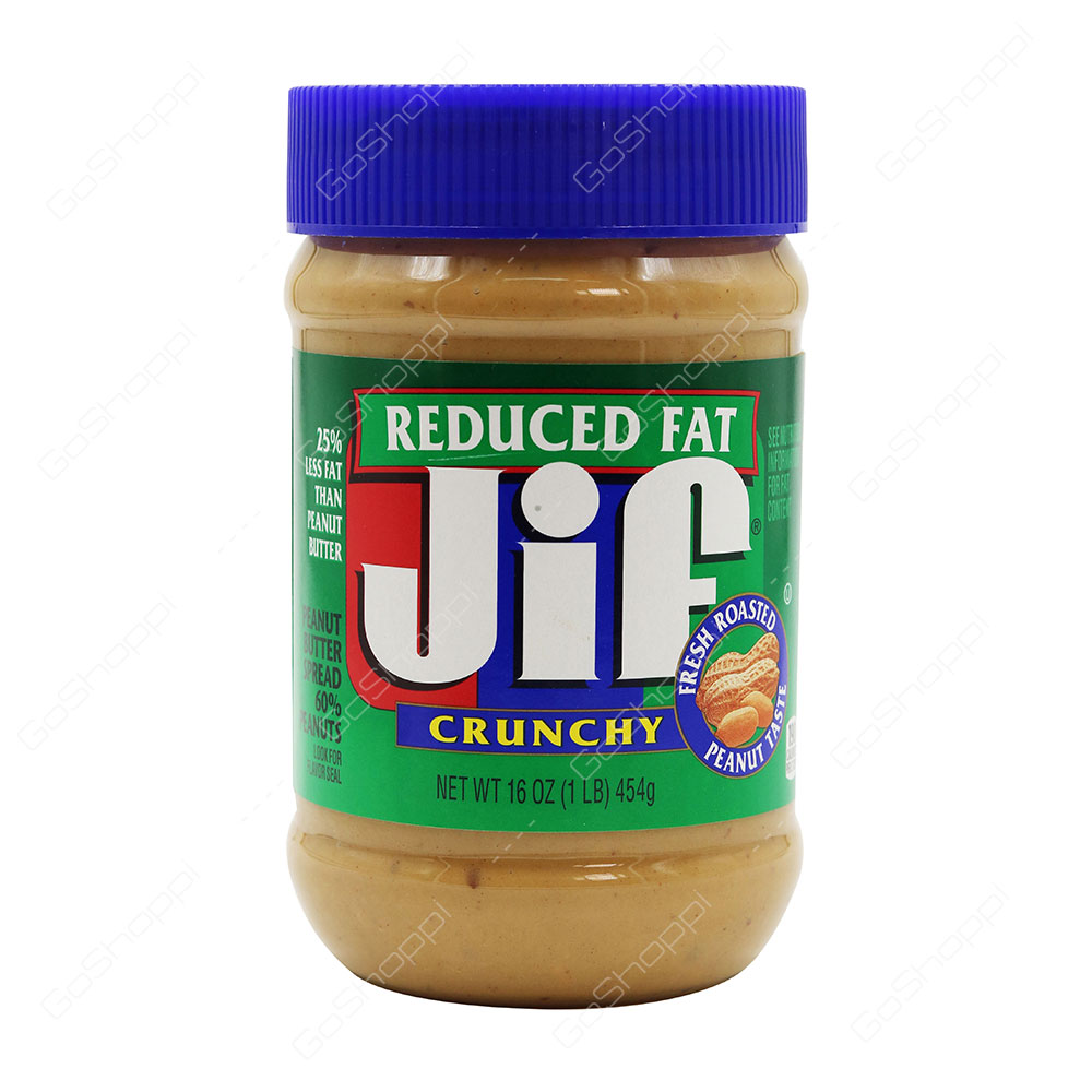 Jif Reduced Fat Crunchy Peanut Butter 454 g