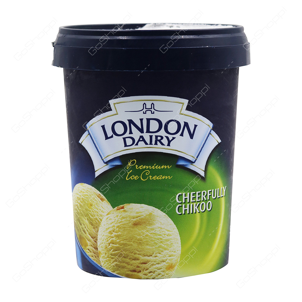 London Dairy Premium Icecream Cheerfully Chikoo 500 ml