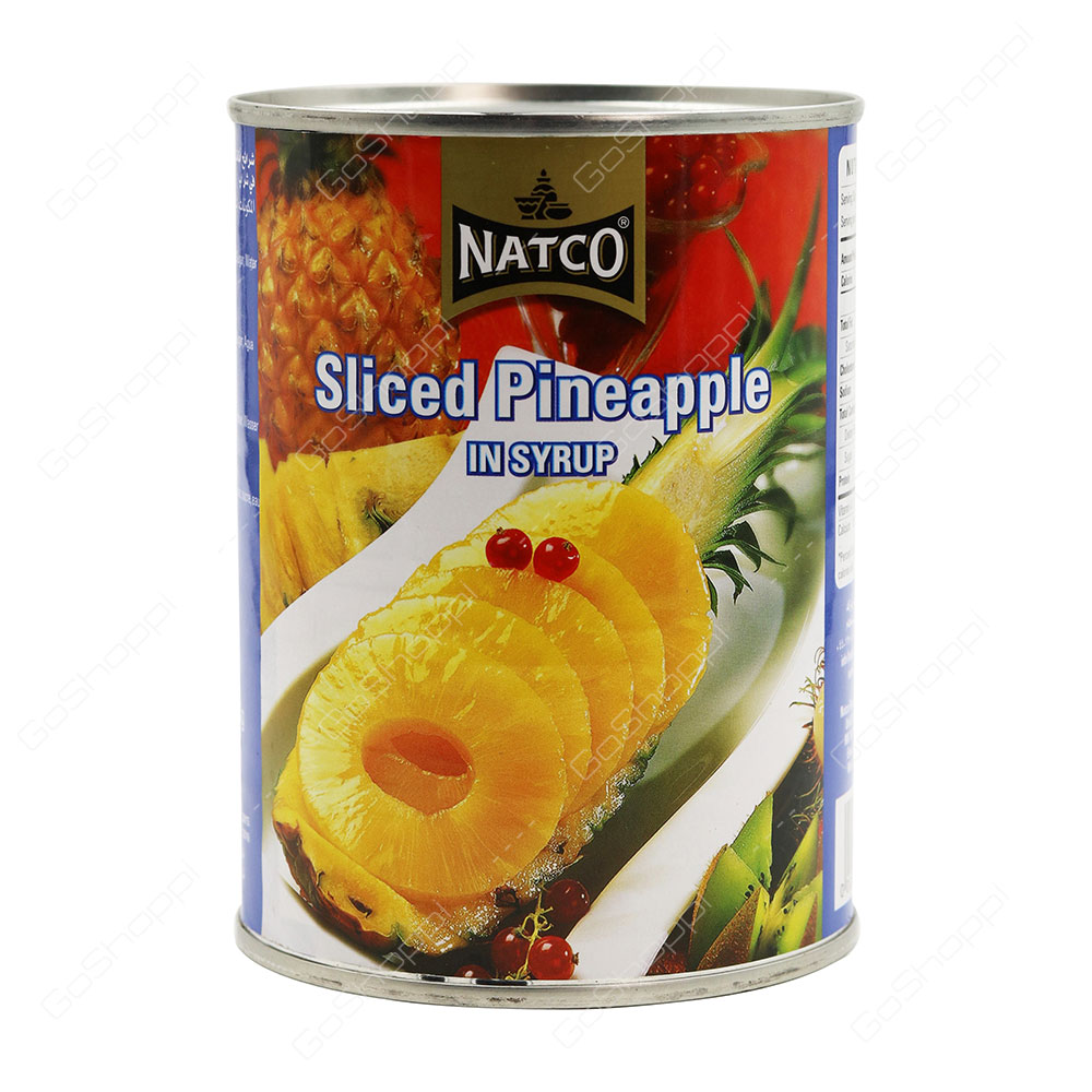 Natco Sliced Pineapple In Syrup 340 g