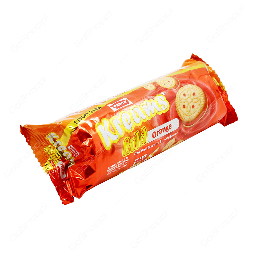 Parle Kreams Gold Orange Biscuits 75 g