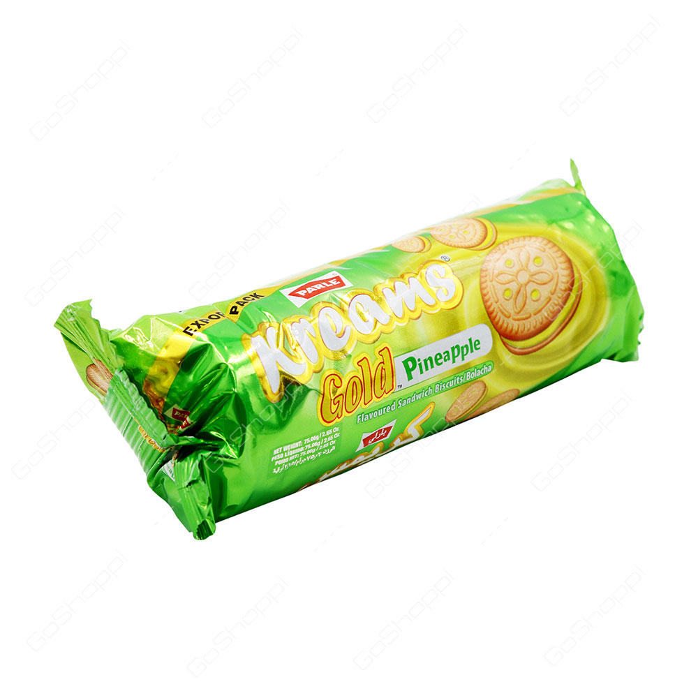 Parle Kreams Gold Pineapple Biscuits 75 g