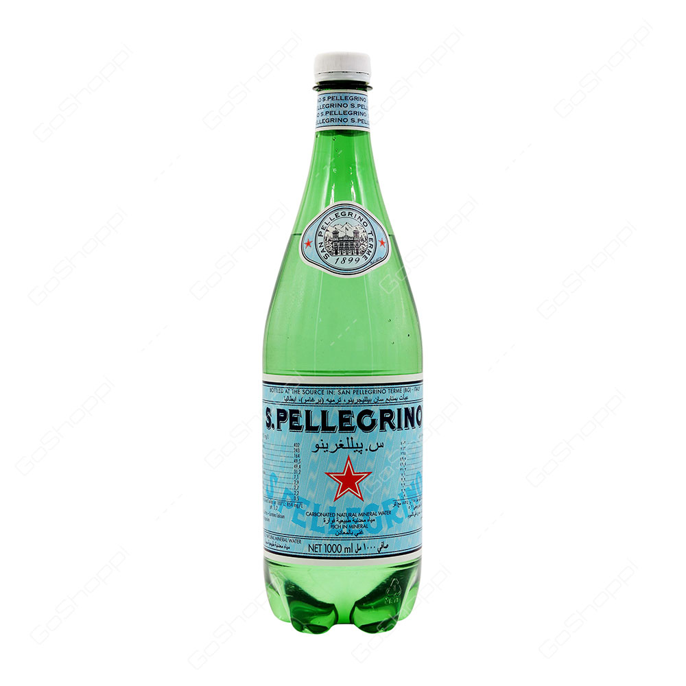 Sanpellegrino Carbonated Natural Mineral Water 1 l