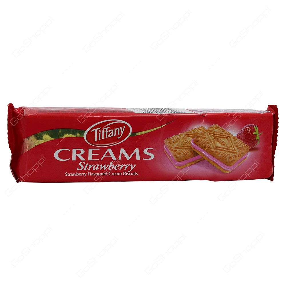 Tiffany Creams Strawberry Flavoured Cream Biscuits 90 g