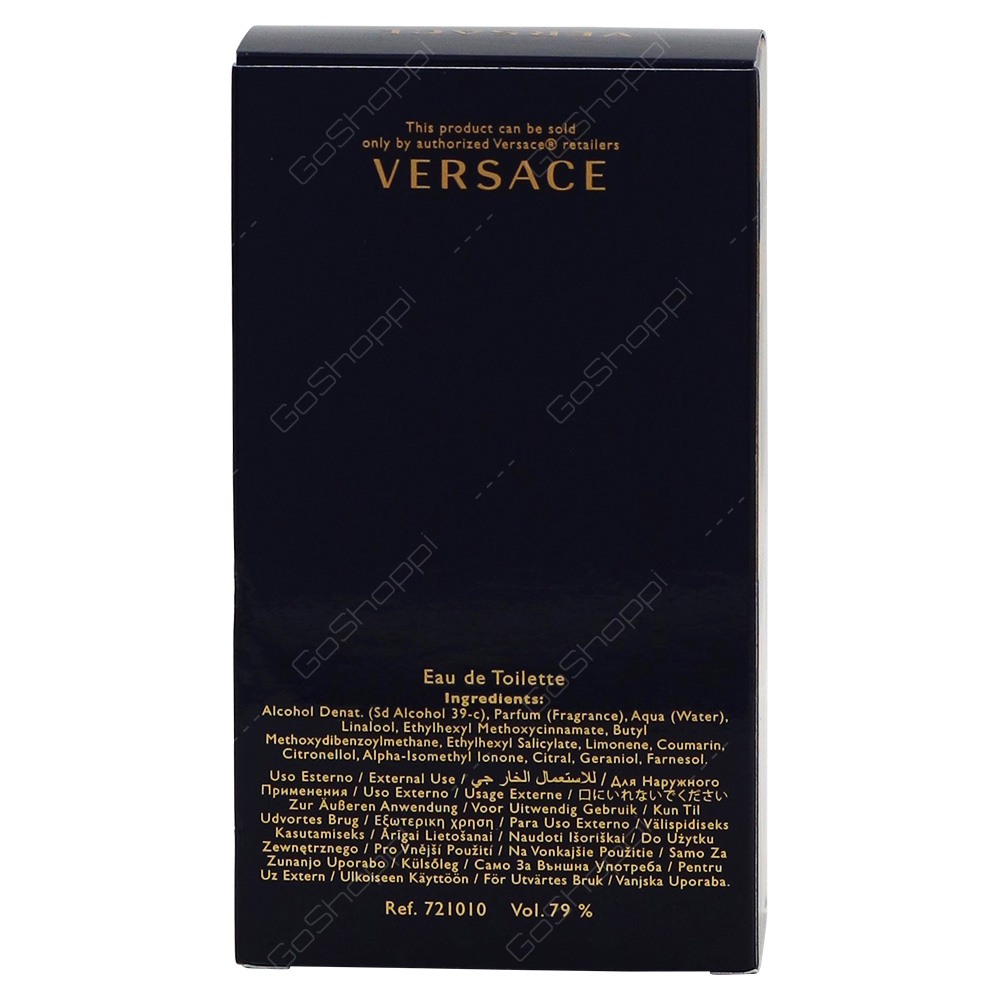 Versace Dylan Blue For Men Eau De Toillete 100ml - Buy Online