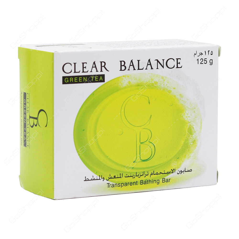 Clear Balance Green Tea Bathing Bar 125 g